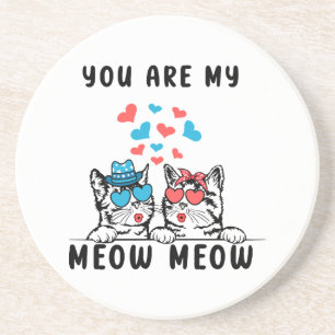 Porta-copos Você É Meu Casal Gatinho Meow Meow Dia dos Namorad