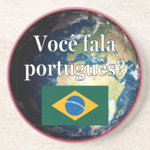Porta-copos Você fala português? Português. Sinalizador e T