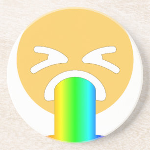 Porta-copos vômito do arco-íris emoji