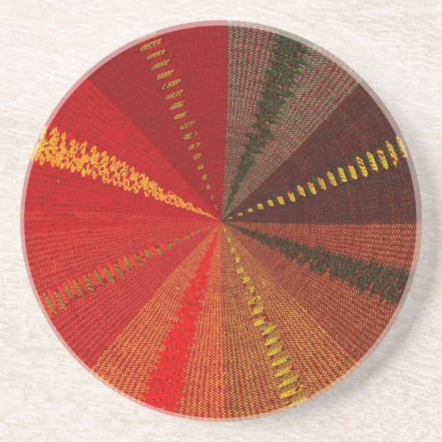 Porta-copos Vortex espiral alaranjado (Frente)