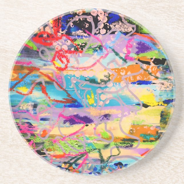 Porta-copos Warm Layers by Lydia's Art Sangria (Frente)