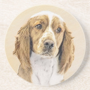 Porta-copos Welsh Springer Spaniel Painting - Arte Original De