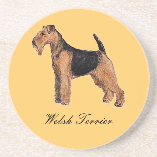 Porta copos Welsh Terrier Sandstone (Frente)