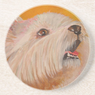 Porta-copos West Highland White Terrier Retrato