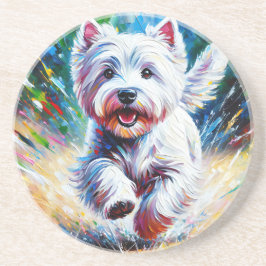 Porta-copos West Highland White Terrier "Westie" Dog Portrait