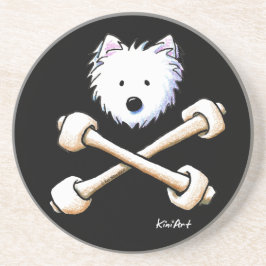 Porta copos Westie & Crossbones