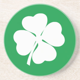 Porta-copos White 4 Leaf Shamrock