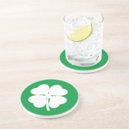Porta-copos White 4 Leaf Shamrock