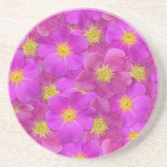 Porta-copos Wild Rose Seamless Pattern (Frente)