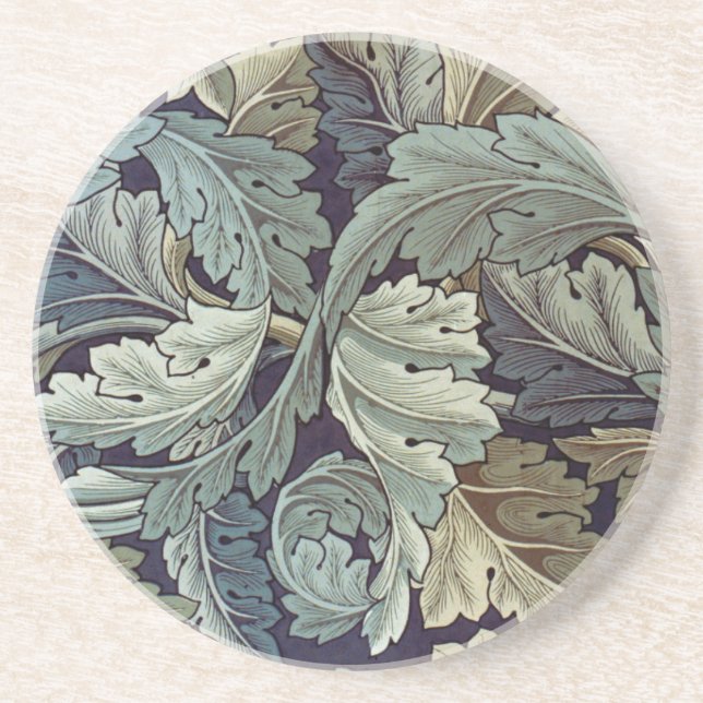 Porta-copos William Morris Acanthus Wallpaper Folhas (Frente)