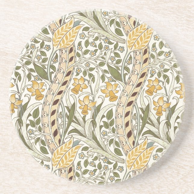 Porta-copos William Morris Daffodil Garden Flower Classic Bota (Frente)