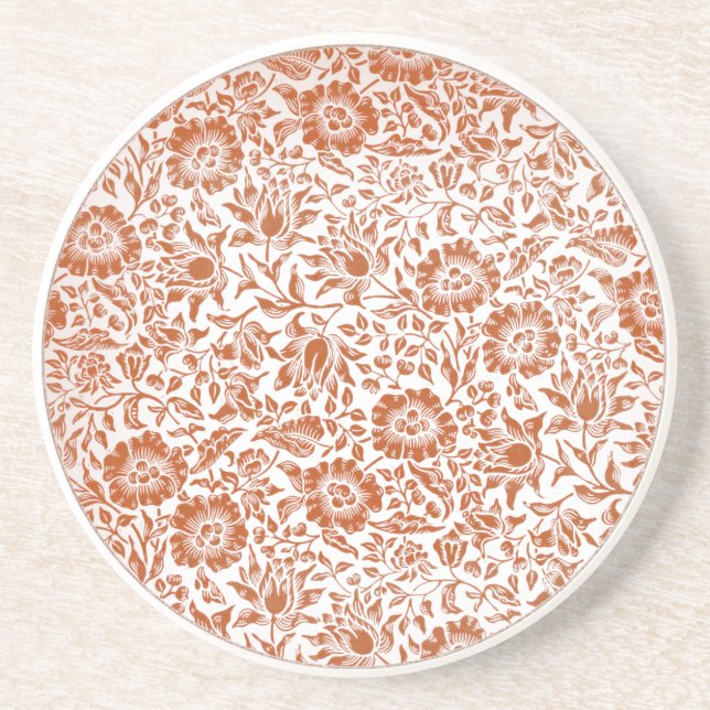 Porta-copos William Morris Mallow Floral Wallpaper Design (Frente)