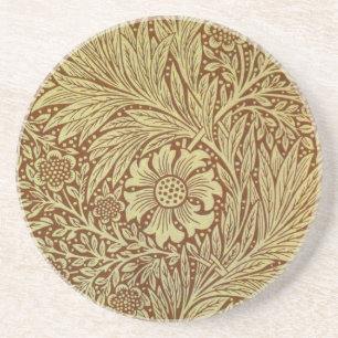 Porta-copos William Morris Marigold Padrão Antiquado de Flor