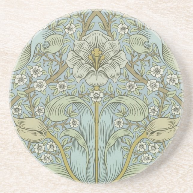 Porta-copos William Morris Primavera Thicket Classic Pattern (Frente)