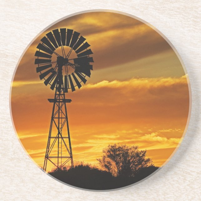 Porta-copos Windmill e Sunset, William Creek, Oodnadatta (Frente)