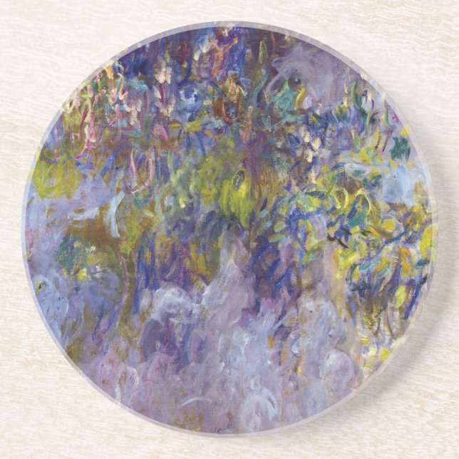 Porta-copos Wisteria (metade esquerda) por Claude Monet (Frente)