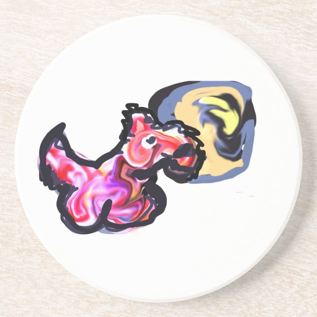 Porta-copos Wolf light moon  (Frente)