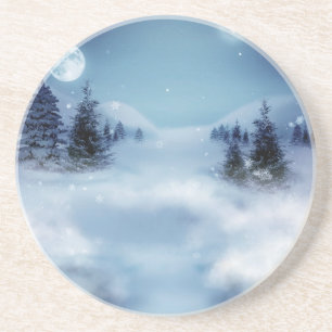 Porta-copos Wonderland de inverno à noite