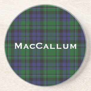 Porta-copos Xadrez de Tartan Na moda Blue & Green MacCallum