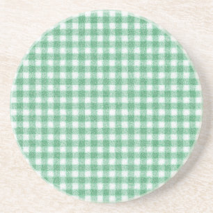 Porta-copos Xadrez Verde Menta Infantil