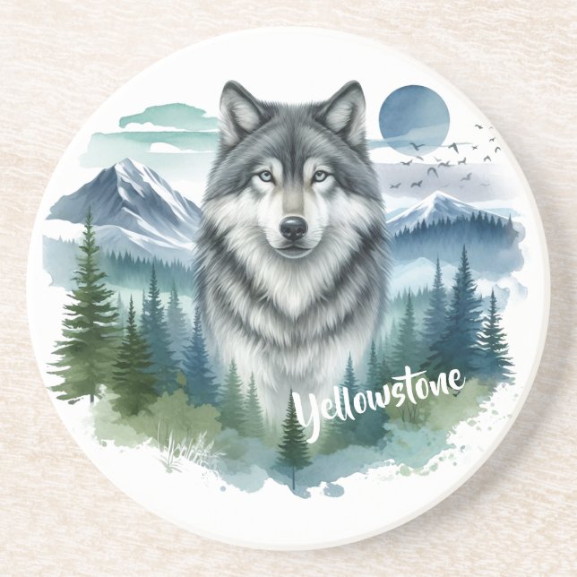 Porta-copos Yellowstone Wolf (Frente)