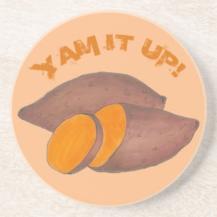 Porta-copos Yup It Up Funny Orange Sweet Potato Funny Foodie