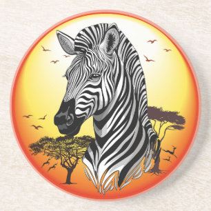 Porta-copos Zebra African Savanna Wild Animal
