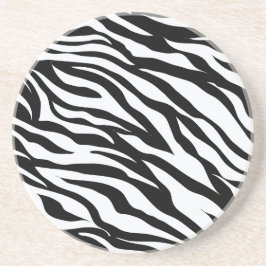 Porta-copos Zebra Black and White Pattern Drink Coasters