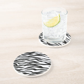 Porta-copos Zebra Black and White Pattern Drink Coasters