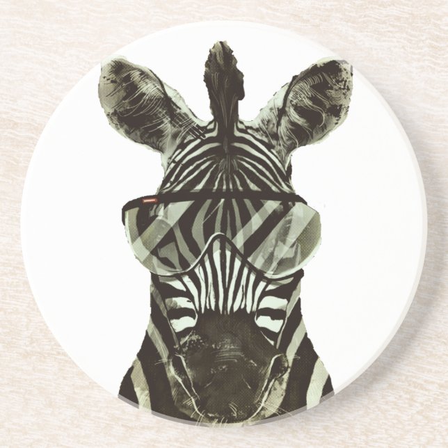 Porta-copos Zebra do hipster (Frente)