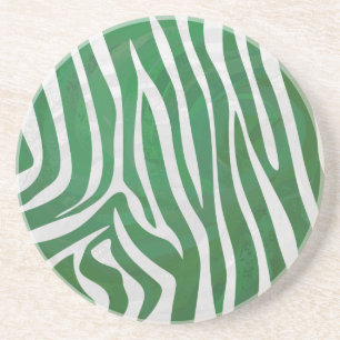 Porta-copos Zebra Green e White Impressão