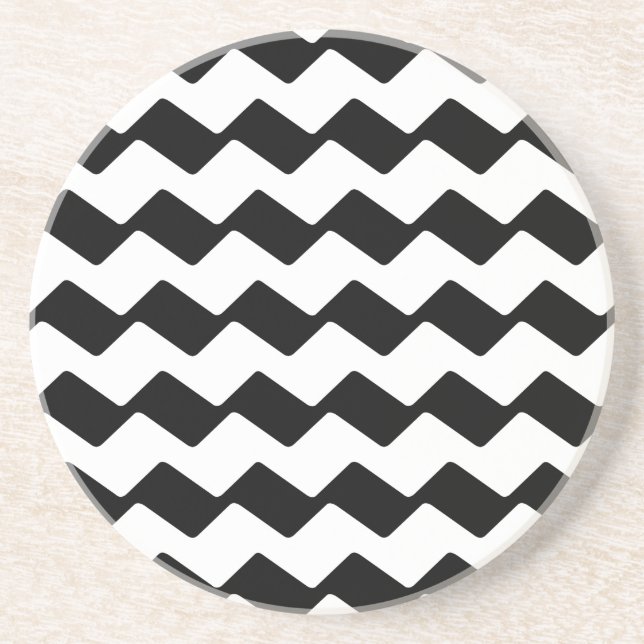 Porta-copos Zig Zag - Preto (Frente)