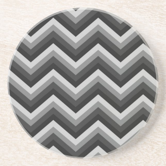 Porta-copos Ziguezague retro Chevron do teste padrão (Frente)