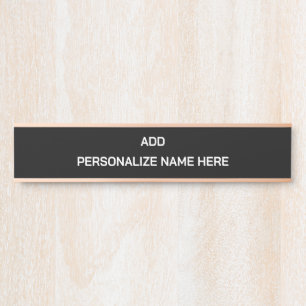 Porta Crie Sua Própria Placa de Nome Pendurada