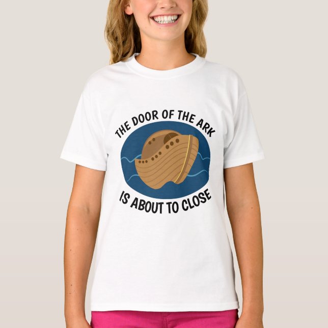 PORTA DE ARCA A FECHAR, T-shirts CRISTÃOS (Frente)