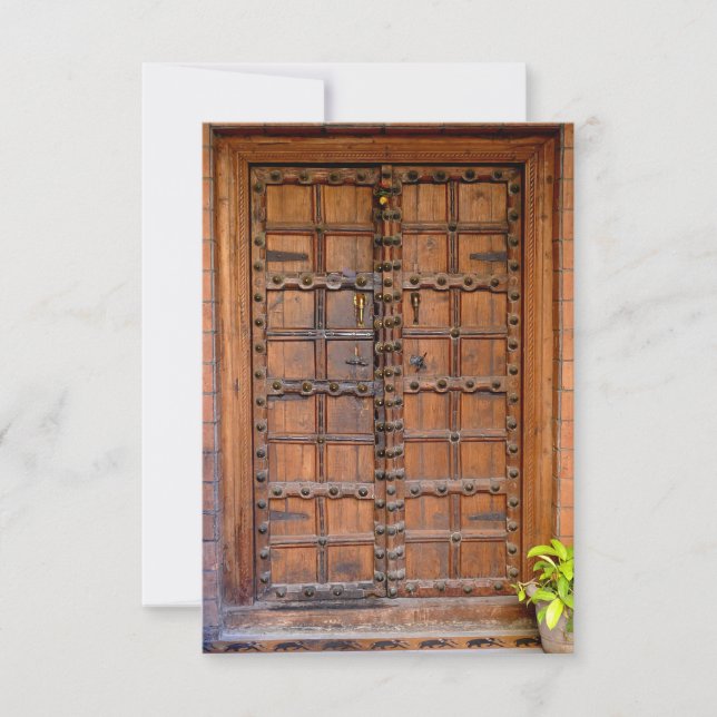 Porta de madeira indiana (Frente)