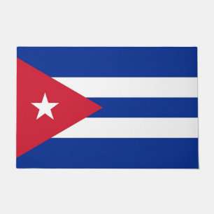 Porta de tapete com bandeira cubana