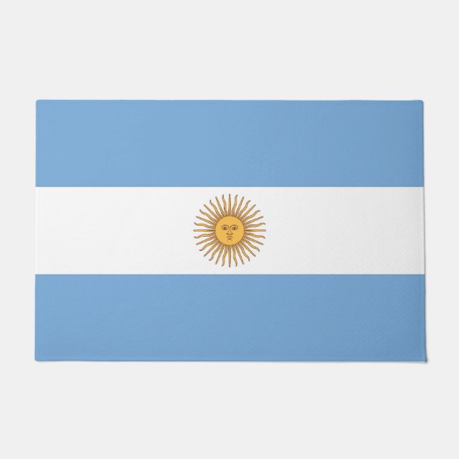 Porta de tapete com bandeira da Argentina (Frente)