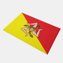 Porta de tapete com bandeira da Sicília