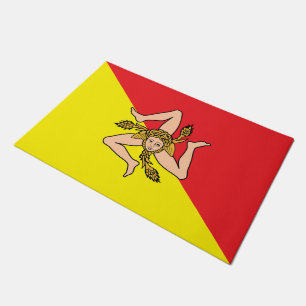 Porta de tapete com bandeira da Sicília