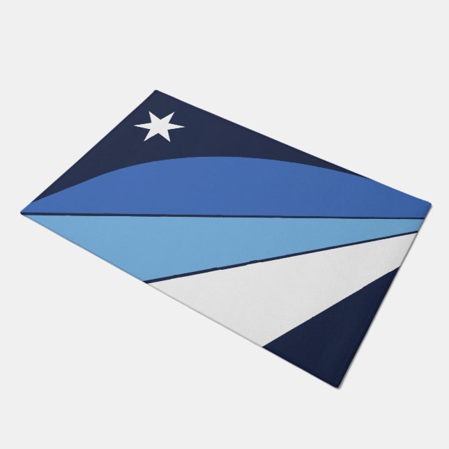 Porta de tapete com bandeira de Columbia, SC (Inclinado)