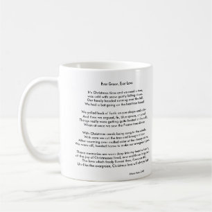 Porta do Natal & caneca de café sempre verde