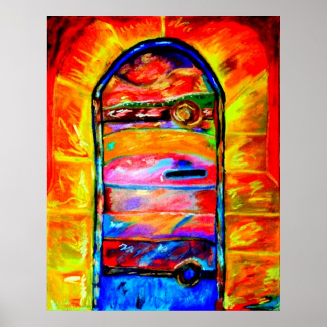 PORTA EM CANVAS DE ARTE ISRAEL E POSTERS D DAVIDSO (Frente)