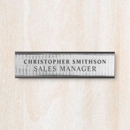 Porta Escritório Alterável de Placa Profissional de Made