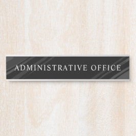 Porta Escritório de Administração de Placa Profissional 