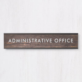 Porta Gabinete de Administração da Placa Profissional de