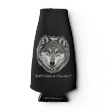 12 oz Bottle Cooler - Istas do Santuário Wolf Mtn