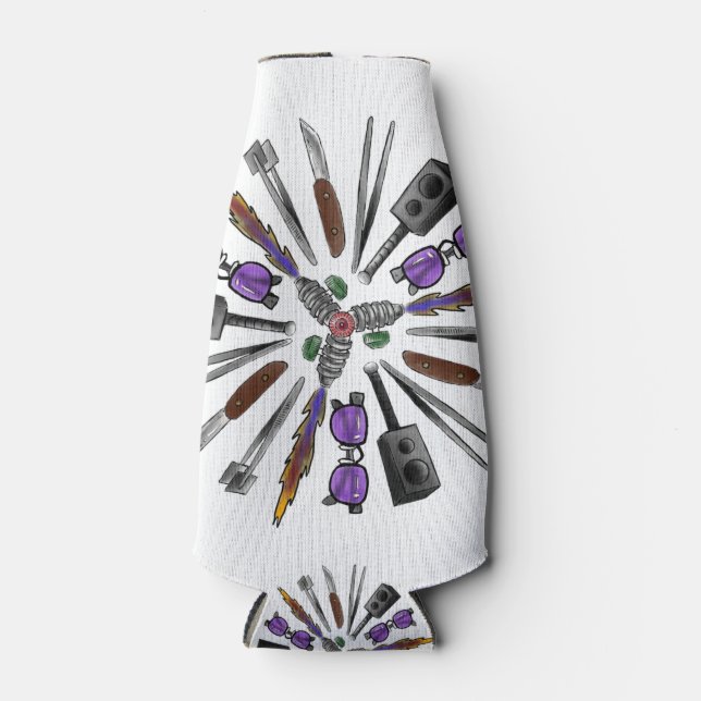 Porta-garrafa 2021 - Coleta de T-shirt Design Coozie (Frente)