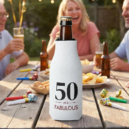 Porta-garrafa 50 And Fabulous Modern Cherry Wine Birthday Saying
