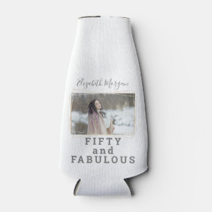 Porta-garrafa 50 e Fabulosa Foto Moderna Aniversário